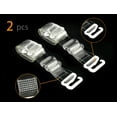 thumbnail image 2 of Correas de sujetador Allegra K transparentes antideslizantes Reemplazo correas de hombro invisibles de sujetador Hebilla blanca transparente ancho 0.9 cm 1 par, 2 of 5
