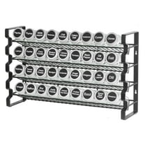 Spice Rack Organizer for Kitchen Cabinet - 23x16 in Countertop Seasoning Shelf, Adjustable Spice Jar Holder for Pantry