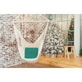 thumbnail image 3 of Simply Daisy Mint Colored Triangle Trees Christmas Soft Spun Polyester Indoor/Outdoor Throw Pillow, 18" x 18", 3 of 3