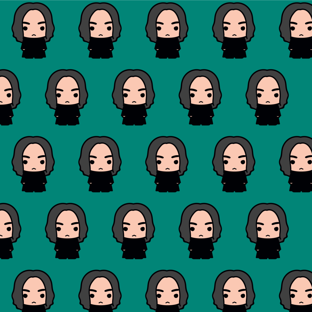 Harry Potter Snape Cute Chibi Character Premium Roll Gift Wrap Wrapping Paper