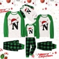 thumbnail image 5 of Fgnfyis Christmas Pajamas for Family Deer Horn Christmas Hat Letter Print Long Sleeve Pajamas Set Nightwear, 5 of 5