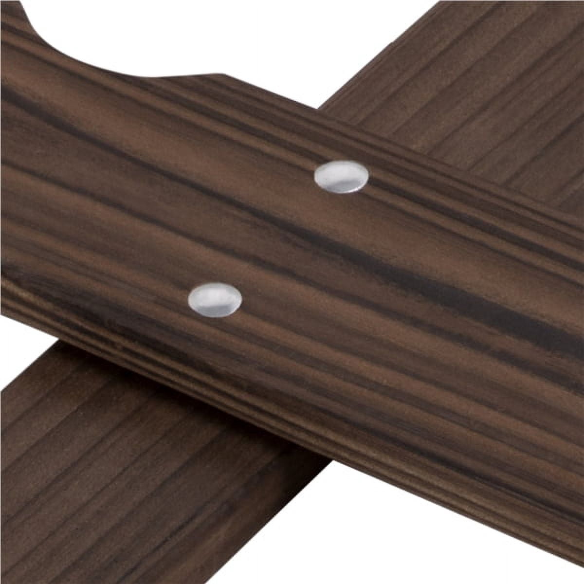 Alden Design 11.5"H x 35.5"W Wood Garden Pricket Fencing Border Set of 5, Natural Wood