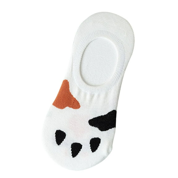 YUNAFFT Socks for Women and Men Clearance Women's Invisible Cotton Socks Cute Cat's Claw Socks Summer Breathable Socks