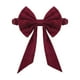 thumbnail image 2 of Funda de silla con lazo rojo navideño y correas decorativas para el respaldo. Ideal para decoración navideña., 2 of 9