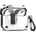 thumbnail image 1 of suit for Airpods Pro 2nd Generation/1st Generation Case Cover with Automatic Snap Switch  Secure Lock Clip Super Protective for Airpods Pro Case (2023) with Keychain for Men Women-Black, 1 of 6