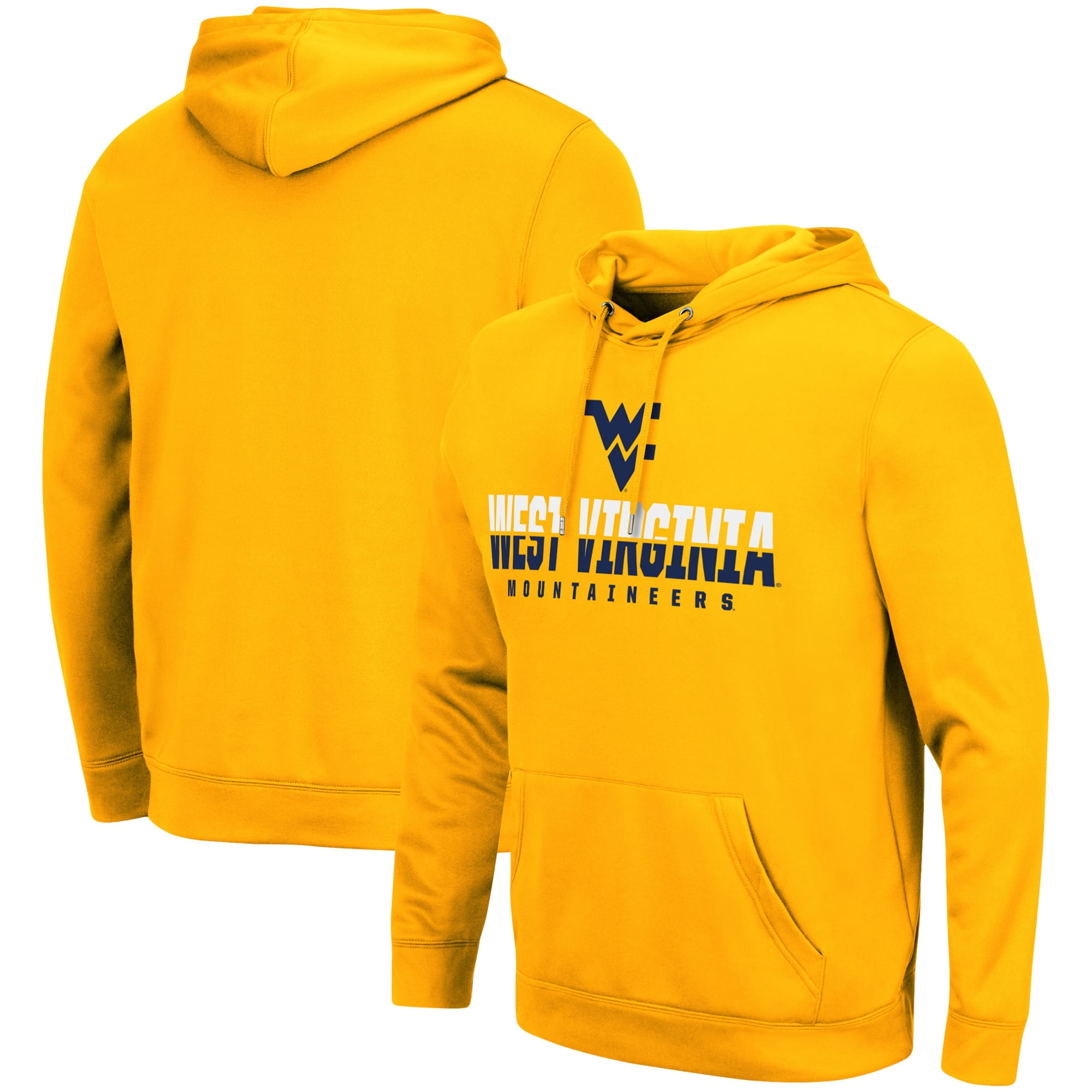 West Virginia Mountaineers Hooded Sweatshirt Gold 