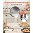 thumbnail image 6 of VEVOR 1.5 QT Saucepan with Steamer, Stainless Steel Saucepan with Glass Lid, Multipurpose Nonstick Stainless Steel Sauce Pot with Ergonomic Handle, Friendly for Oven, Dishwasher, Induction Cooker, 6 of 9