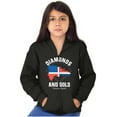 thumbnail image 4 of Dominican DR Shaped Pride Heritage Zip Up Hoodie Men's Women's Brisco Brands S, 4 of 5