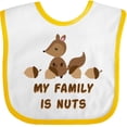 thumbnail image 3 of Inktastic My Family is Nuts Boys or Girls Baby Bib, 3 of 4