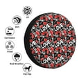 thumbnail image 4 of Sikiie Graffiti Valentine Day Tire Cover Wheel Protectors Tyre Covers Weatherproof Wheel Covers Universal Fit for Trailer Rv SUV Truck Camper Travel Trailers-16 inch, 4 of 6