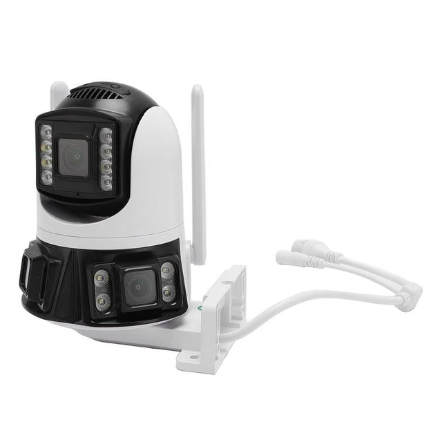 Cámara Exterior De Triple Lente, Cámara Exterior Vertical De 90 A Todo Color Resistente Al Agua Detección Humana De 3MP Conversación Bidireccional Para Negocios