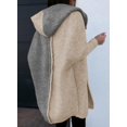 thumbnail image 5 of Cárdigan Astylish para mujer, casual, con capucha, bloques de color, pergamino, 5 of 5