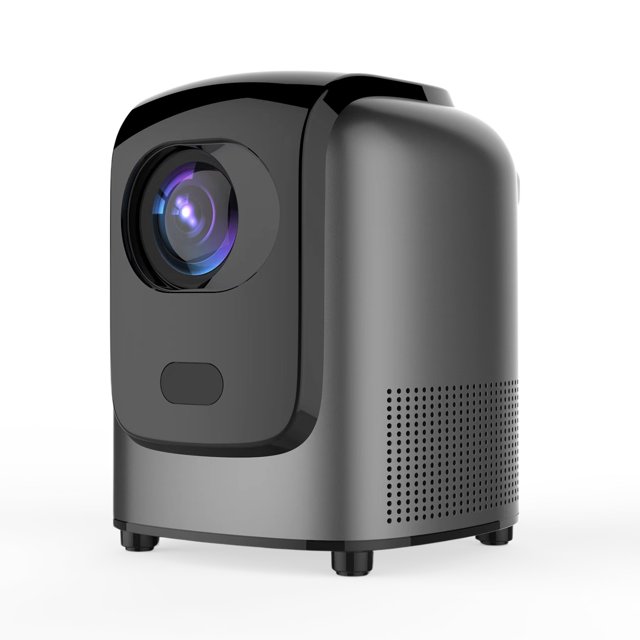 TFixol T-1 1080P Home Projector with 4K Decoding, 240 ANSI Lumens, Android 9.0, 1-32GB Memory, Auto Keystone Correction, 100" Screen Casting, Built-in Speaker, WIFI 6 & Bluetooth 4.0, Eye Protection,