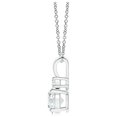 thumbnail image 2 of ANGARA Lab Grown Diamond V-Bale Pendantin 925 Sterling Silver for Women (Size-5mm| Color-F-G| Clarity-VS) | April Birthstone, Anniversary, Jewelry Gift for Women | Lab-Grown Diamond Necklace, 2 of 7
