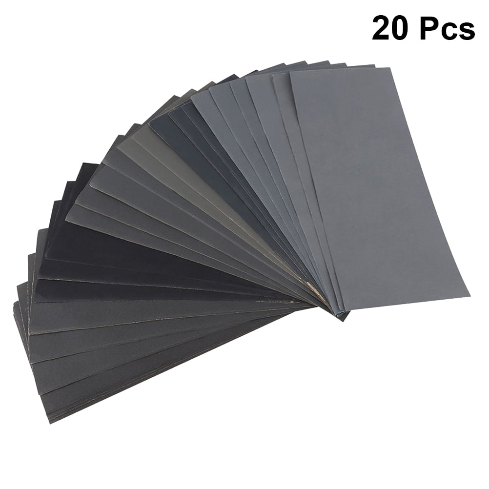 20 Sheets 9x3.6 Inch Multipurpose Polishing Sandpaper Kit Dry Wet