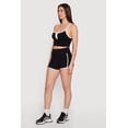 thumbnail image 2 of Women's Contrast Piping Ribbed Dolphin Shorts, 2 of 4