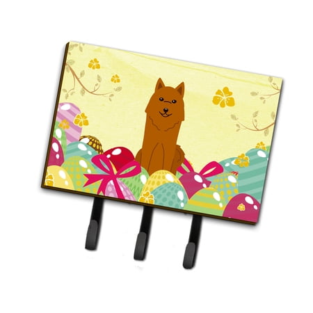 Carolines Treasures BB6022TH68 Easter Eggs Karelian Bear Dog Leash or Key Holder Triple multicolor