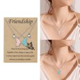 thumbnail image 2 of SIfdSeng Butterfly Necklace Female Sense Creative Card Necklace Gift for Friends Female Necklace Female Design Sense Temperament, 2 of 8