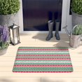 thumbnail image 2 of Red and Green Christmas Pattern Flannel Non Slip Door Rugs,Washable Door Mats Indoor,Decorative Door Mats,Dirt-Resistant and Absorbent Doormat for Entrance,Bedroom,Kitchen,Bathroom,31.5x17in(80x43cm), 2 of 4