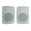 Dual Electronics LU63PW 6.5 inch 3-Way High Performance Outdoor Speakers, Sold in Pairs, White, New