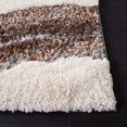 thumbnail image 3 of SAFAVIEH Hi-Lo Almira Abstract Shag Area Rug, Brown/Beige Blue, 8' x 10', 3 of 7