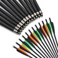 thumbnail image 2 of FUTATA 12 Pack Crossbow Bolt Carbon Fiber Crossbow Arrows 20 Inch, 8mm Crossbow Bolt Archery Carbon Arrows For Crossbow Hunting Or Archery Practice, Three Colors Optional, 2 of 6