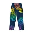 thumbnail image 4 of Xecao Abstract Bright Pineapple Fruit Retro Men's Straight Lounge Pajama Pants: The Ultimate in Comfortable Sleepwear, 4 of 9