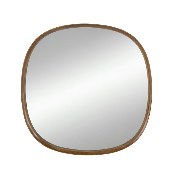 Wayne Wood Mirror - 43" x 3" x 43" - Brown