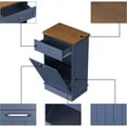 thumbnail image 3 of Tolead Kitchen Single Trash Cabinet Tilt Out Free Standing Storage Can with Hideaway Drawer and Countertop, Wood, Blue, 3 of 7