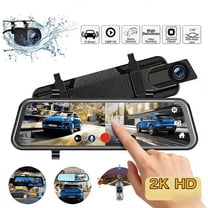 Jowenia Dash Cam Front and Rear, 1080P Full HD Dash Camera, 10" Touch Screen Dash Cam with Night Vision, Parking Mode, Loop Recording for Cars