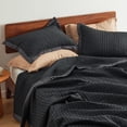 thumbnail image 3 of Juego de edredón Bedsure Black Queen Size con juego de 3 piezas, 3 of 7