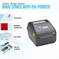 thumbnail image 2 of Impresora de etiquetas Zebra ZD421 USB/Bluetooth con paquete de aplicaciones Zebra, 2 of 6