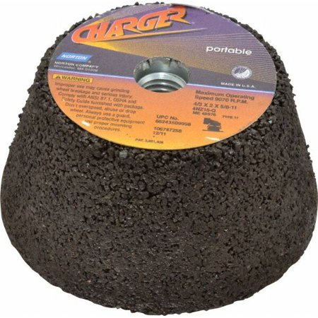 

Norton 4 Diam 2 Overall Thickness 16 Grit Type 11 Tool & Cutter Grinding Wheel Very Coarse Grade Zirconia Alumina Q Hardness 9 070 RPM