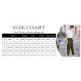 thumbnail image 5 of Mordenmiss Women's Cotton Linen Ankle Length Trousers Elastic Waist Casual Pants with Hi-low Pockets Army Green XXL, 5 of 5