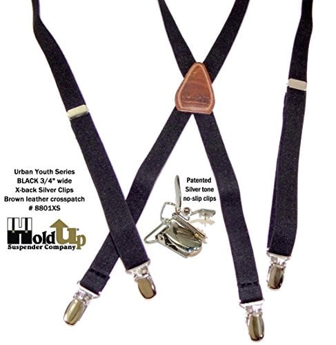 thin black suspenders