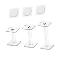 thumbnail image 1 of Luzkey 3Pcs Acrylic Combat Risers Display Stands,Flying Miniatures Shelf Organizer Holder Flights Rack for Tabletop Figures Toy Home Clear, 1 of 8