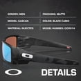 thumbnail image 2 of Oakley OO9014 Gascan Rectangle Shaped Non-Polarized Sunglasses for Men - Includes Official Eyewear Kit - Matte Black Frame with Grey Lens, 2 of 6