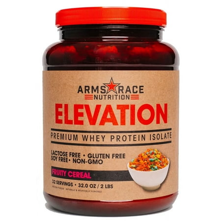 Arms Race Nutrition ELEVATION - Premium Whey Protein Isolate 32 Servings (Fruity Cereal) by Arms Race Nutrition