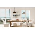 thumbnail image 2 of Luxury Rustic Pendant, 11''H x 16''W, Matte Black Finish, Caria Collection, by Urban Ambiance, 2 of 8
