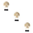 thumbnail image 2 of Guardoinrt Creative Nordic Home Decoration Accessories Iron Office Home Desktop Decor Gold S 3Set, 2 of 6