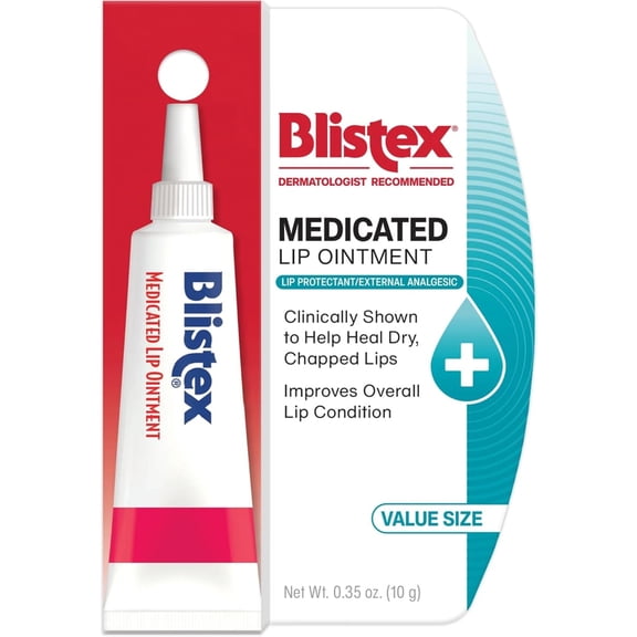 Blistex Medicated Lip Ointment & External Analgesic, 0.35 oz, 6 Pack