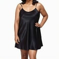 thumbnail image 2 of Women's Chemises Negligees Shorts Sexy Lingerie Valentines plus Size Lingerie under The Bed Adult Pajamas Christmas Couples Sexy Stockings with Happy Nightie Romper on Clearance Black S, 2 of 8