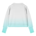 thumbnail image 5 of Bnwani Girls Sweatshirt Zip Mock Neck Long Sleeve Half Zip Crop Fleece Sweatshirt Gradient Pullover, 5 of 5