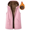 thumbnail image 3 of Stamzod Womens Vest Casual Hooded Sleeveless Fleece Lined Outerwear Vests Winter Coat with Pockets, 3 of 9