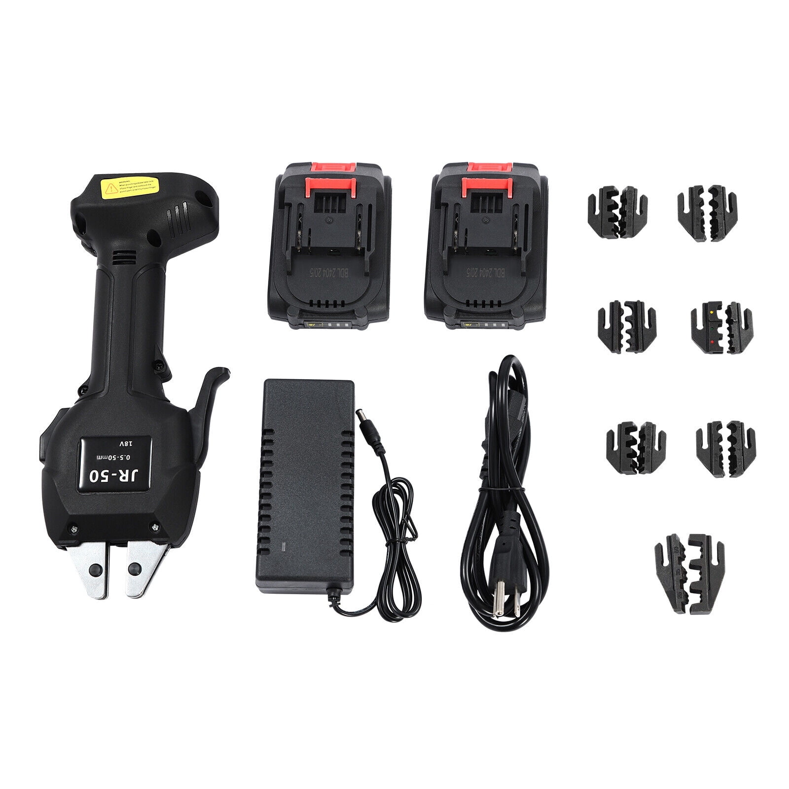 EW-50X Electric Crimping Pliers Terminal Crimping Tool Rechargeable DC 18V/3Ah Black