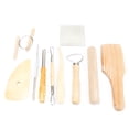 thumbnail image 2 of Kit de herramientas para tallar, 10 piezas de herramientas de arcilla para cerámica, cuchillo para tallar, herramienta para tallar arcilla, logra más, 2 of 10