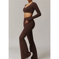 thumbnail image 4 of Conjuntos de entrenamiento for mujer, 2 piezas, sujetador deportivo, camiseta sin mangas, polainas de cintura alta, gimnasio, Yoga, ropa activa, Top de entrenamiento for mujer, 4 of 6