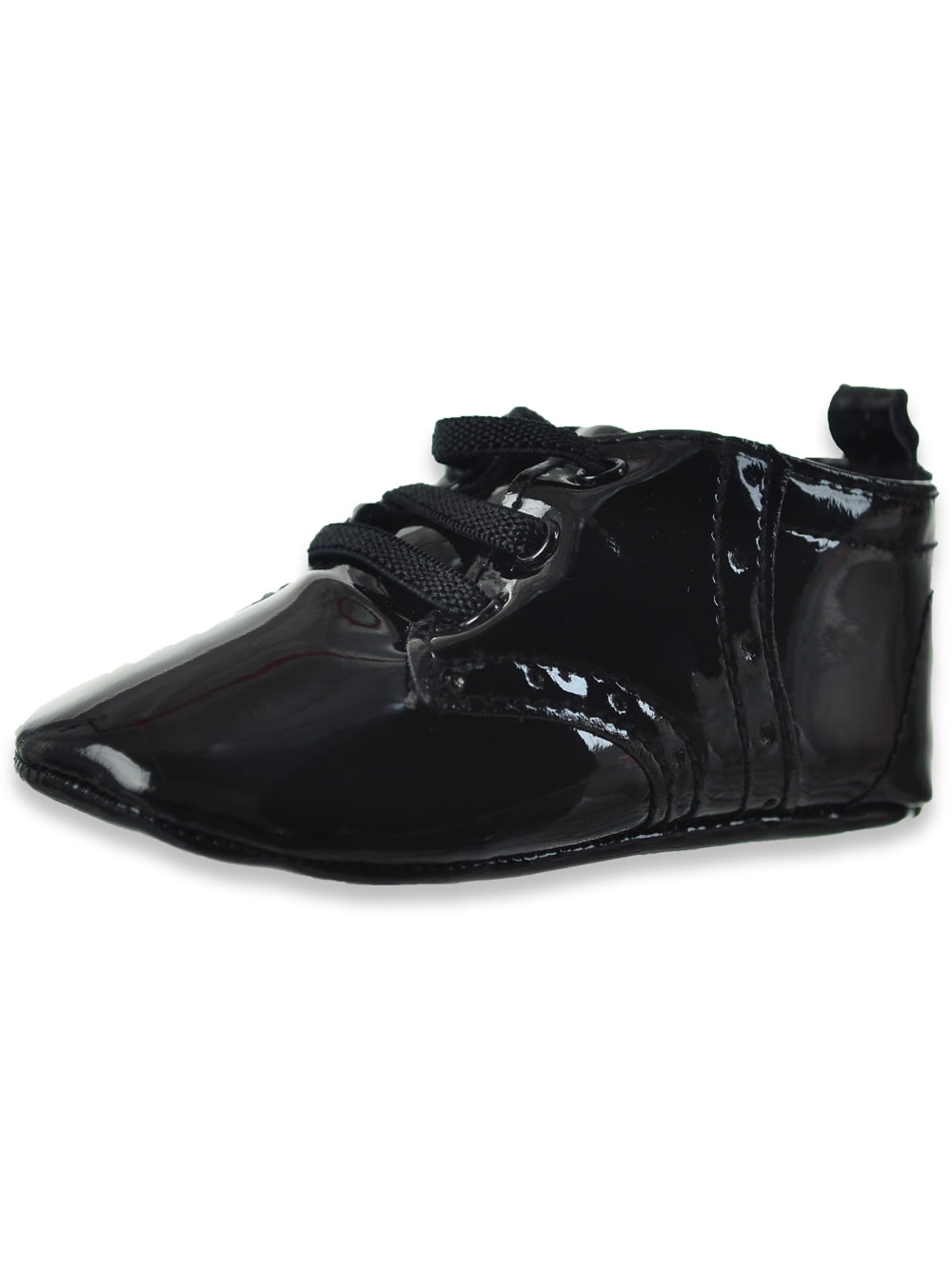 Joseph Allen Baby Boys' Faux Leather Dress Shoes - black, 9 - 12 months (Newborn)