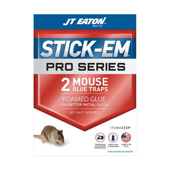 Details about   24 Packs JT Eaton Stick-Em Pro Series Small Glue Animal Trap Mice 2 pk 48 Traps 