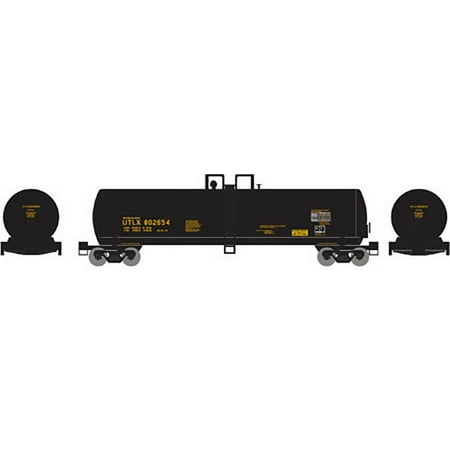 Athearn N Scale RTC 20,900-Gallon Acid Tank Car UTLX/Black/Gold Letter #802654